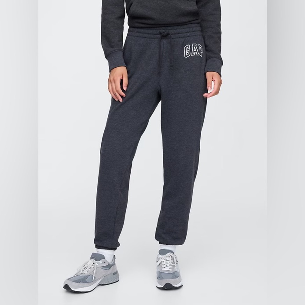 Gap Logo Cotton Blend Women’s Joggers Large Charcoal Cotton Blend Athleisure